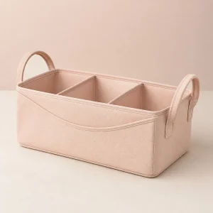 Organizador de tela rosa, imagen de desarrollo